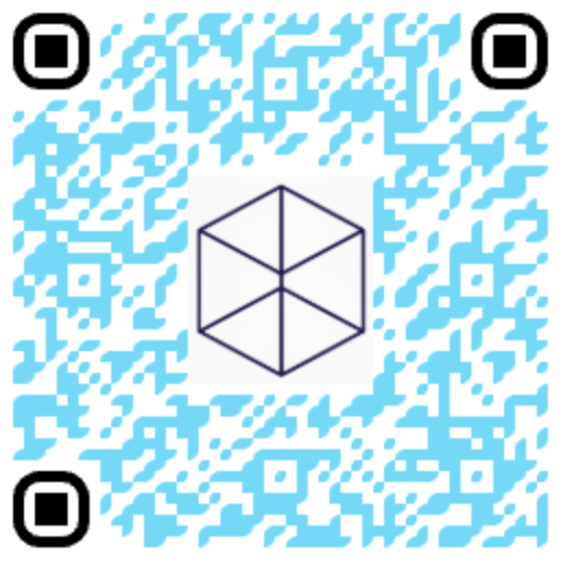 QR Code personnalisé bleu